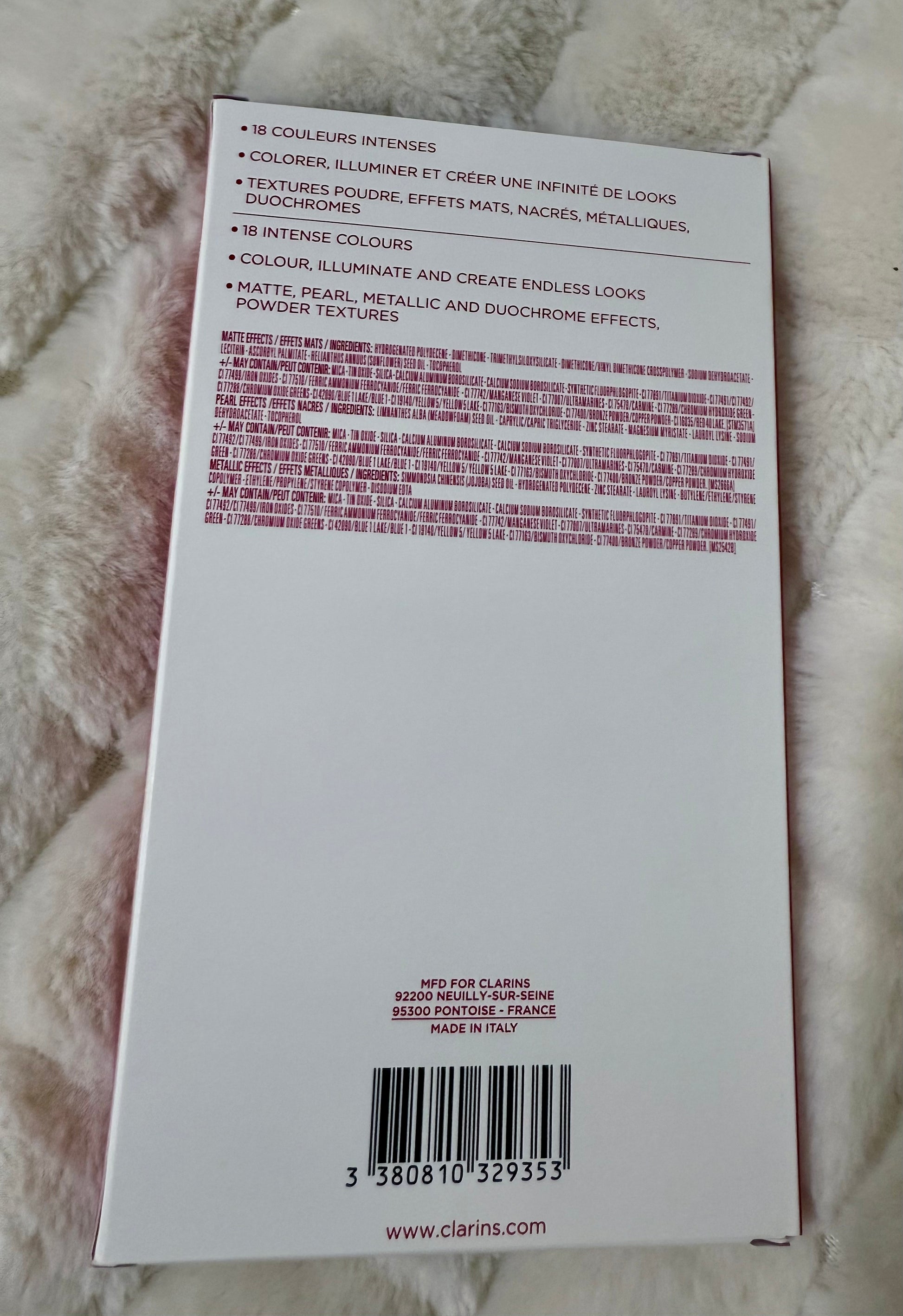 Genuine Clarins™ Make-up Palette 18g Made in Italy